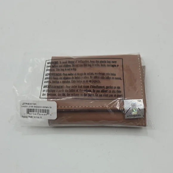 Tan Leather Wallet Los Angeles Lakers New - Picture 16 of 16